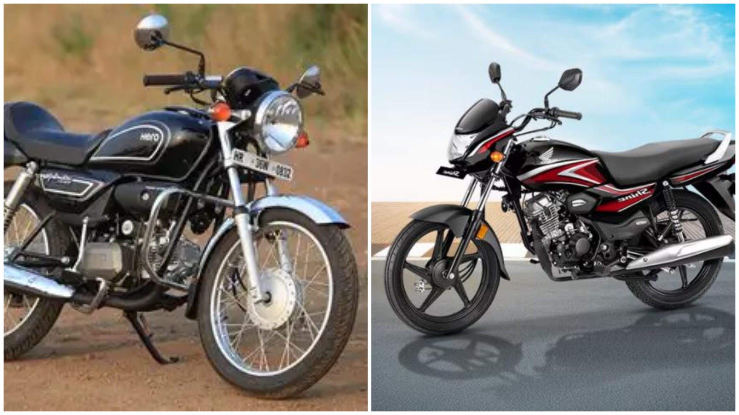 Hero classic Splendor and Honda Shine
