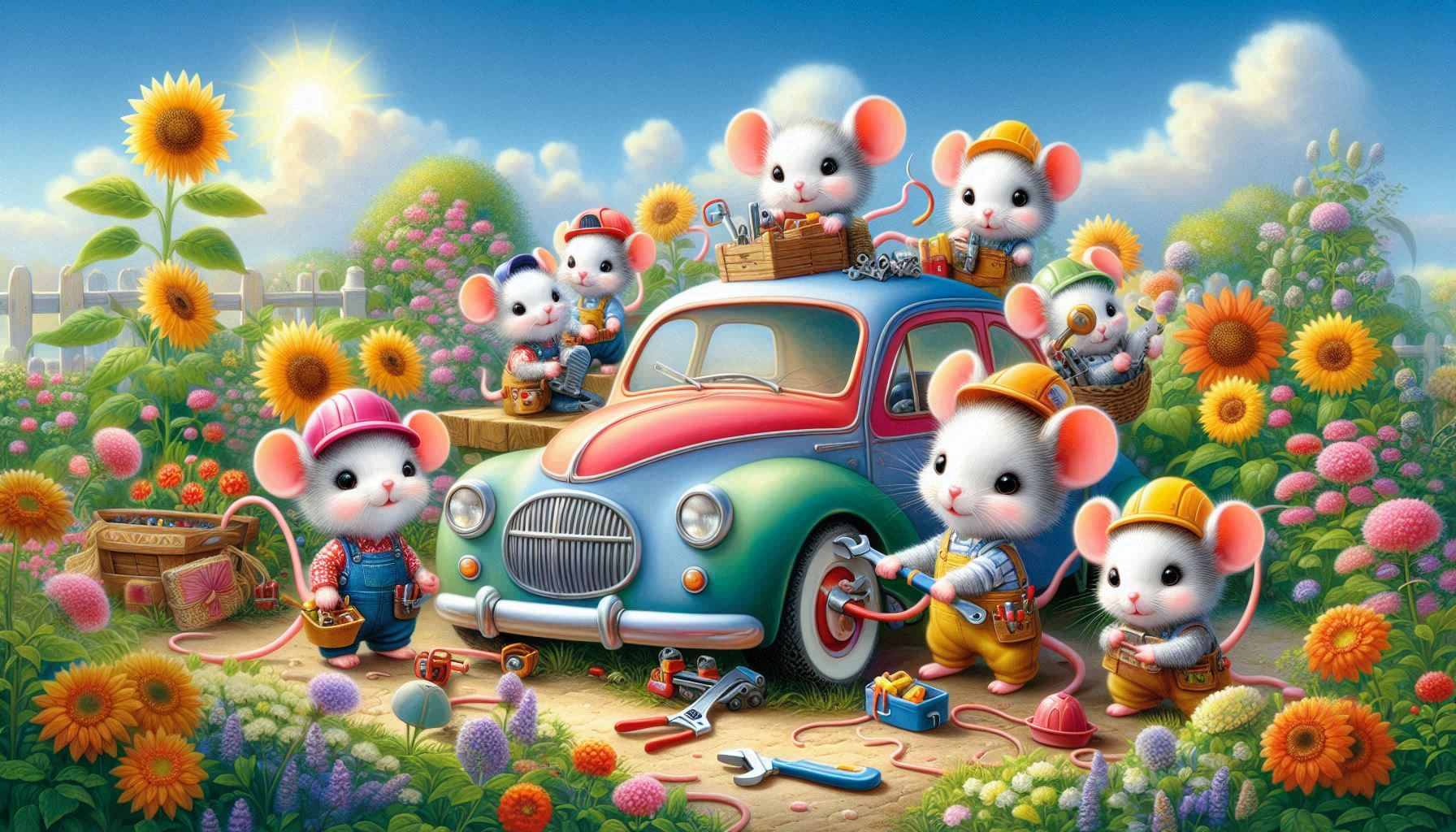 ಕಾರು ಸುತ್ತುವರಿದ ಇಲಿ