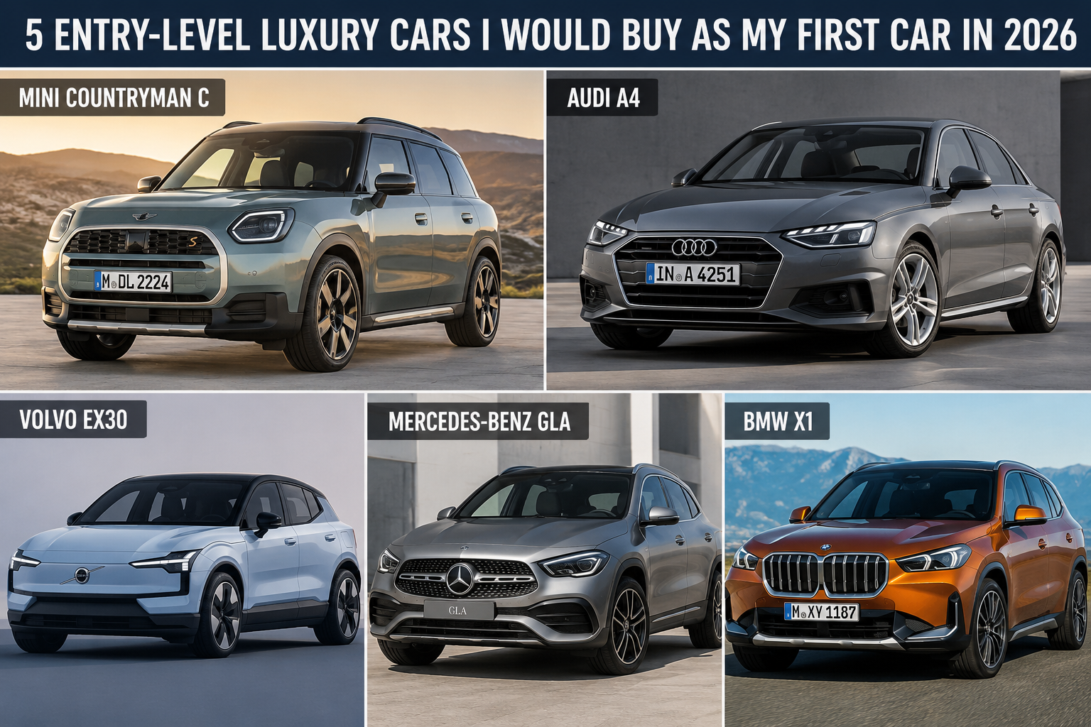 bmw-x1-mercedes-gla-audi-a4-volvo-ex30-mini-countryman
